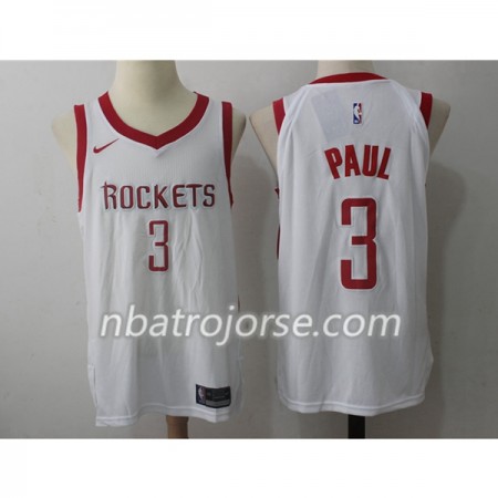 Män Houston Rockets Tröja Chris Paul 3 Nike 2017-18 Vit Swingman Män Houston Rockets Tröja Chris Paul 3 Nike 2017-18 Vit Swingman